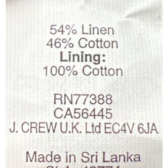 J. Crew Linen Preppy Size 6 Navy & Red Striped Lined Dress With Spaghetti Straps - Picture 3 of 9